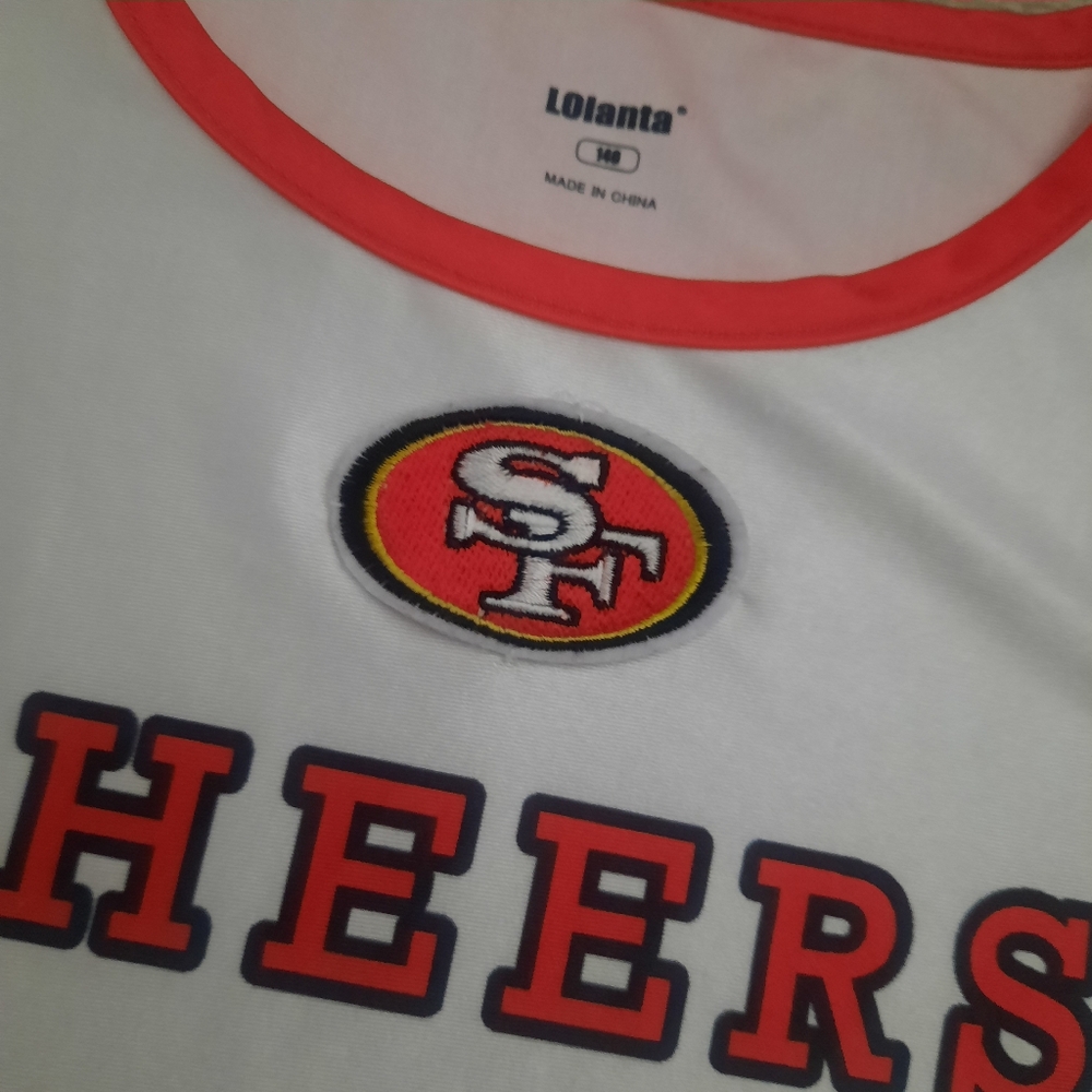 San Francisco 49er Girls Cheerleader Dress - Picture 3 of 7